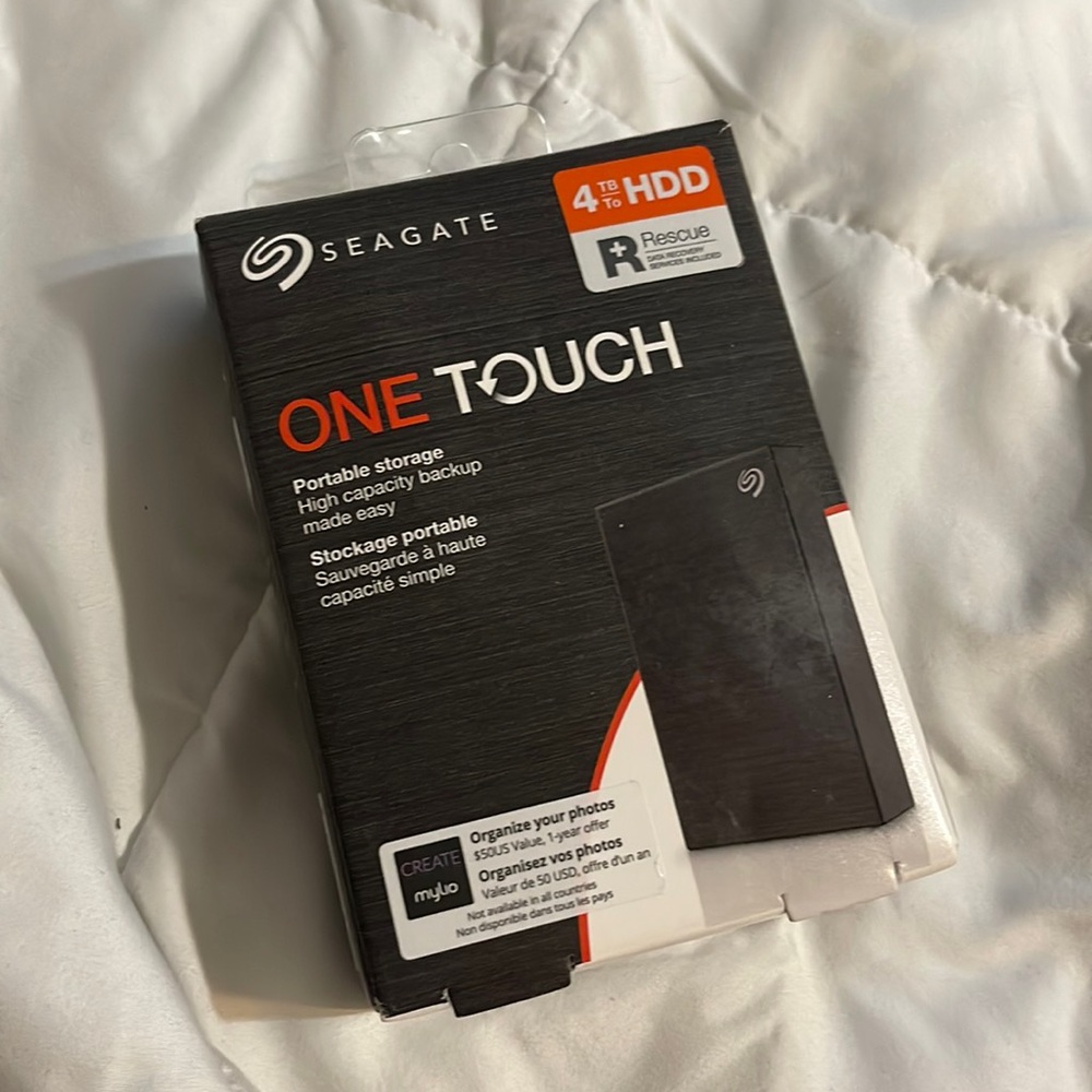 SOLD! | Seagate One Touch Portable External Hard
Drive